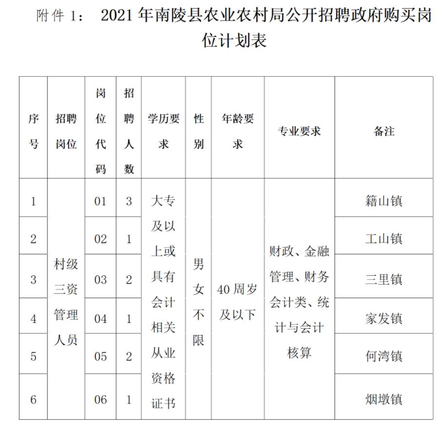 南陵县文化广电体育和旅游局招聘启事